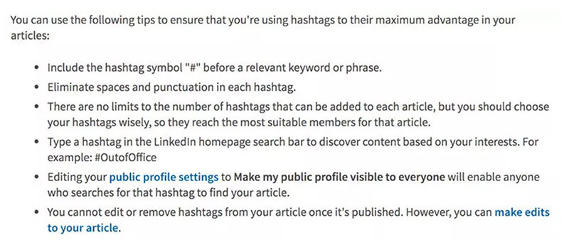 Cách sử dụng hashtags trên LinkedIn